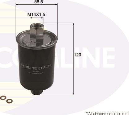 Comline EFF024 - Degvielas filtrs www.autospares.lv