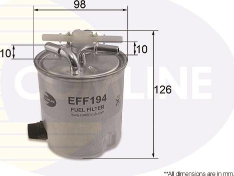 Comline EFF194 - Degvielas filtrs www.autospares.lv