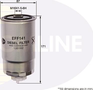 Comline EFF141 - Degvielas filtrs www.autospares.lv