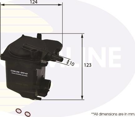 Comline EFF147 - Degvielas filtrs www.autospares.lv