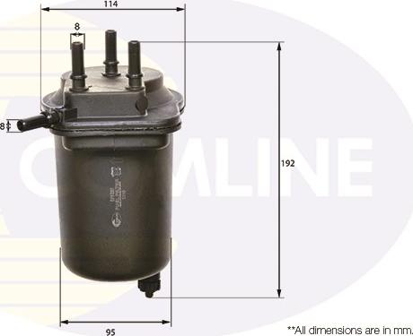 Comline EFF164 - Degvielas filtrs www.autospares.lv