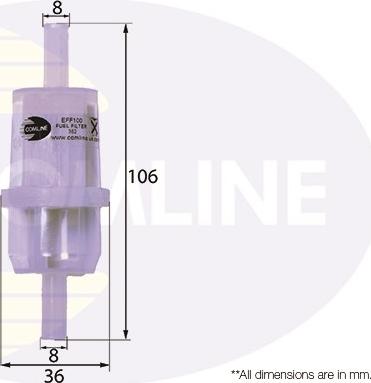 Comline EFF100 - Degvielas filtrs www.autospares.lv