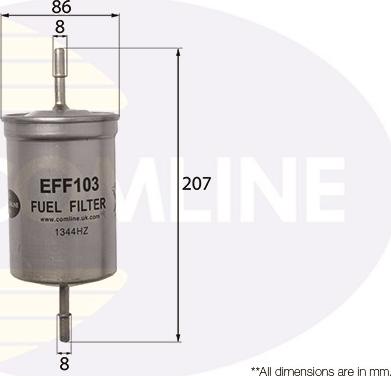 Comline EFF103 - Топливный фильтр www.autospares.lv