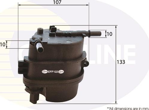 Comline EFF122 - Degvielas filtrs www.autospares.lv