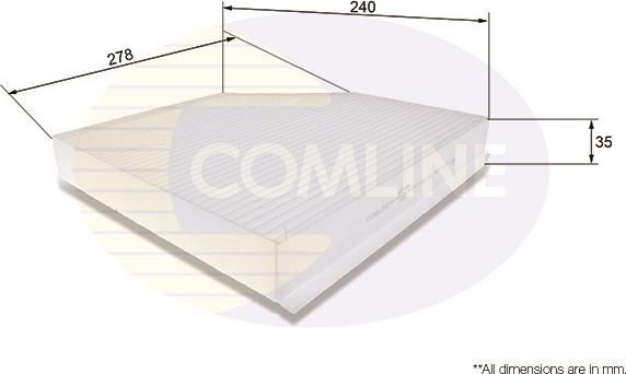 Comline EKF106 - Filtrs, Salona telpas gaiss autospares.lv