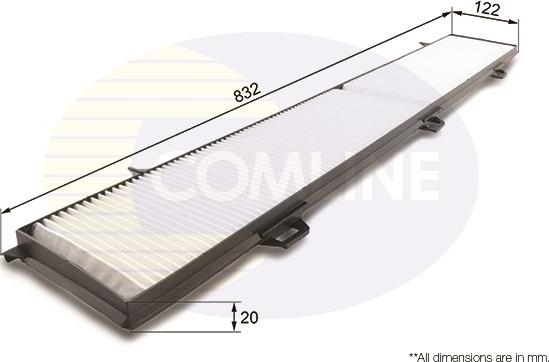 Comline EKF107 - Filtrs, Salona telpas gaiss autospares.lv