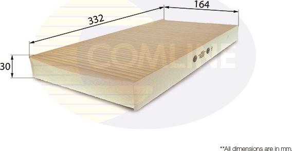 Comline EKF116 - Filter, interior air www.autospares.lv