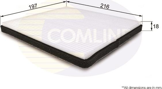 Comline EKF126 - Filtrs, Salona telpas gaiss www.autospares.lv