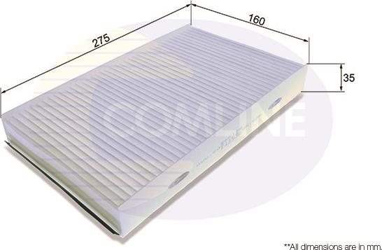 Comline EKF128 - Filter, interior air www.autospares.lv