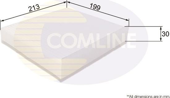 Comline EKF173 - Фильтр воздуха в салоне www.autospares.lv