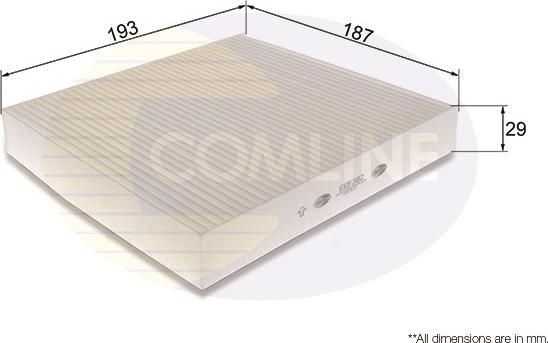 Comline EKF382 - Filter, interior air www.autospares.lv