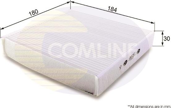 Comline EKF257 - Filter, interior air www.autospares.lv