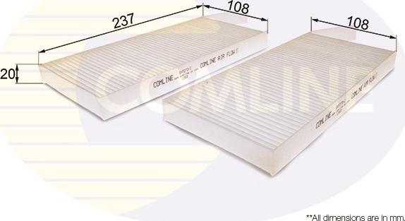 Comline EKF270-2 - Filtrs, Salona telpas gaiss autospares.lv