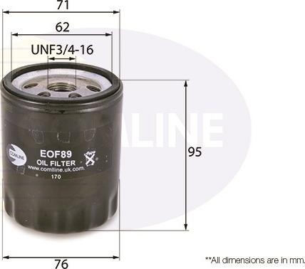 Comline EOF089 - Eļļas filtrs autospares.lv