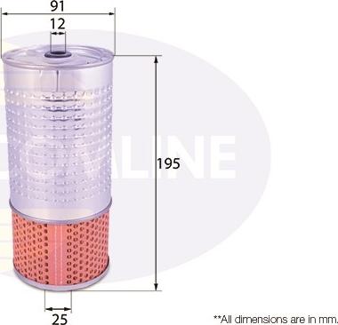 Comline EOF129 - Масляный фильтр www.autospares.lv