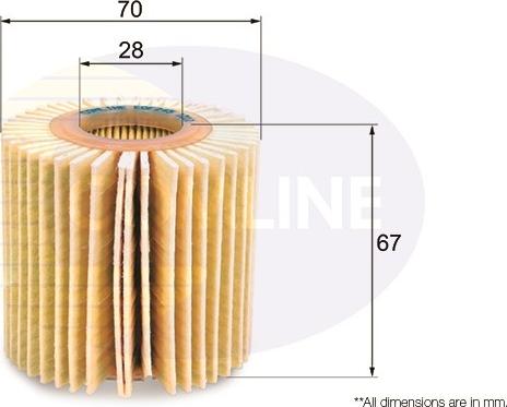 Comline EOF245 - Eļļas filtrs autospares.lv