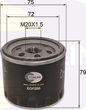 Comline EOF285 - Oil Filter www.autospares.lv