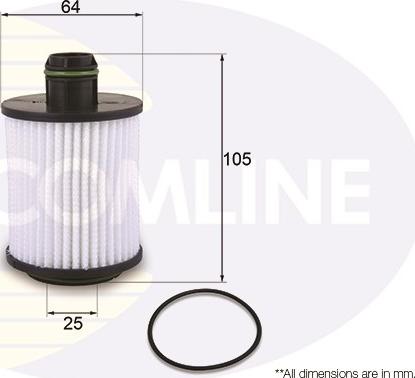 Comline EOF238 - Eļļas filtrs www.autospares.lv