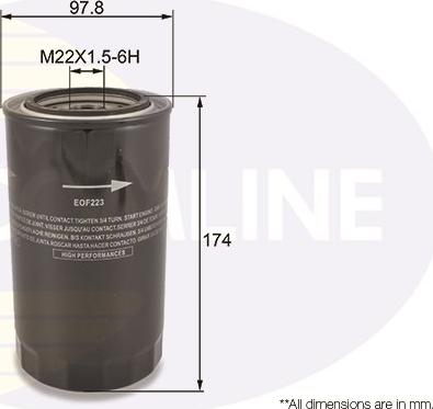 Comline EOF223 - Oil Filter www.autospares.lv