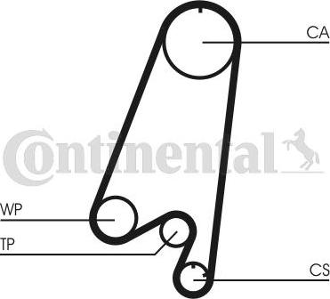 Contitech CT 910 - Timing Belt www.autospares.lv