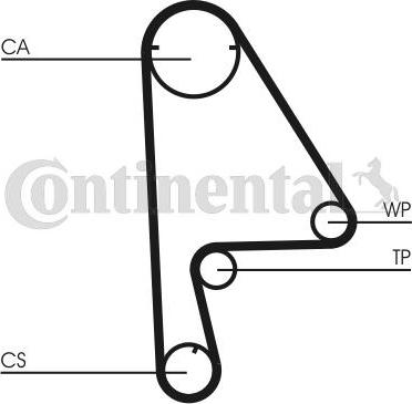 Contitech CT 862 WP1 - Водяной насос + комплект зубчатого ремня ГРМ www.autospares.lv