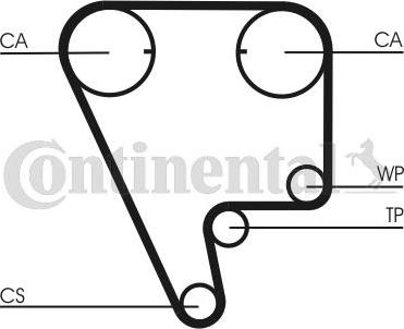 Contitech CT804 - Timing Belt www.autospares.lv