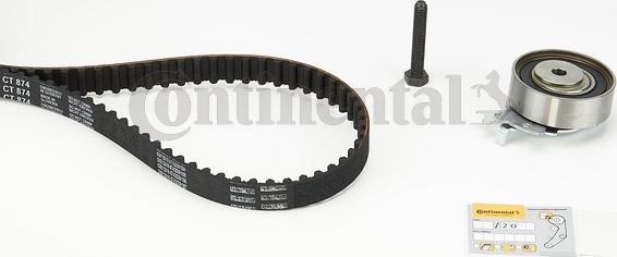 Contitech CT 874 K1 - Timing Belt Set www.autospares.lv