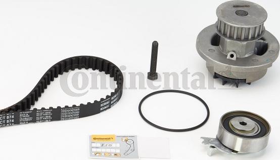 Contitech CT874WP2 - Water Pump & Timing Belt Set www.autospares.lv