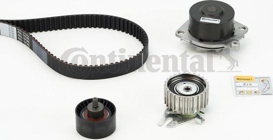 Contitech CT877WP2 - Водяной насос + комплект зубчатого ремня ГРМ www.autospares.lv