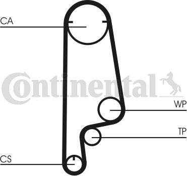 Contitech CT 799 - Зубчатый ремень ГРМ www.autospares.lv