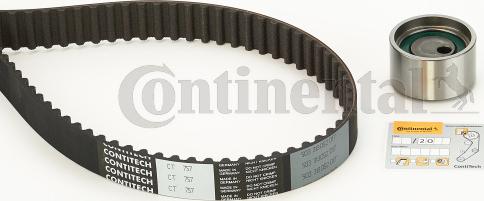 Contitech CT 757 K1 - Комплект зубчатого ремня ГРМ www.autospares.lv