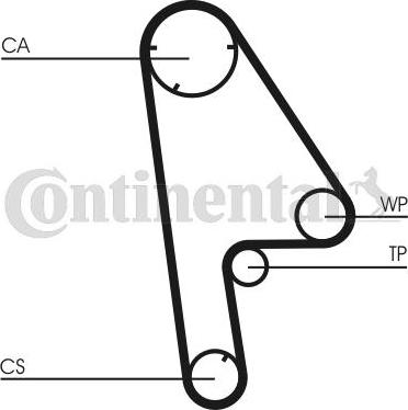 Contitech CT 763 - Зубчатый ремень ГРМ www.autospares.lv