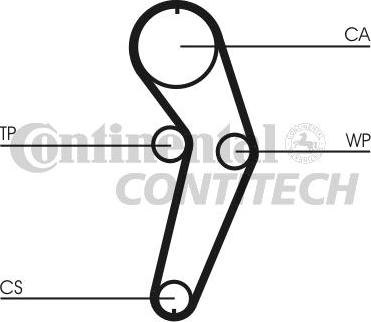 CONTINENTAL CTAM BR CT988K3 - Zobsiksnas komplekts autospares.lv