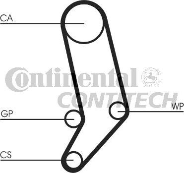 CONTINENTAL CTAM BR CT939K2 - Zobsiksnas komplekts www.autospares.lv