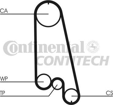 CONTINENTAL CTAM BR CT686 - Timing Belt www.autospares.lv