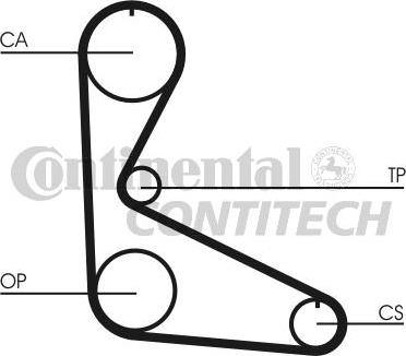 CONTINENTAL CTAM BR CT626 - Зубчатый ремень ГРМ www.autospares.lv