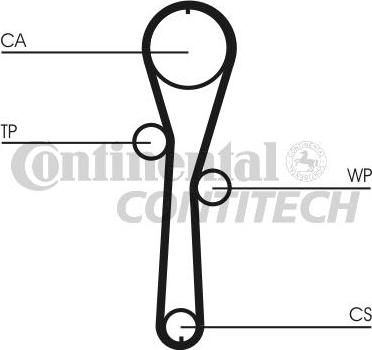 CONTINENTAL CTAM BR CT1045 - Timing Belt www.autospares.lv