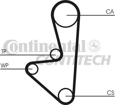 CONTINENTAL CTAM BR CT1067K1 - Zobsiksnas komplekts autospares.lv