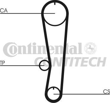 CONTINENTAL CTAM BR CT757 - Зубчатый ремень ГРМ www.autospares.lv