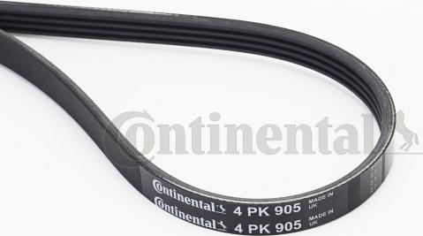 Contitech 4PK905 - Поликлиновой ремень www.autospares.lv