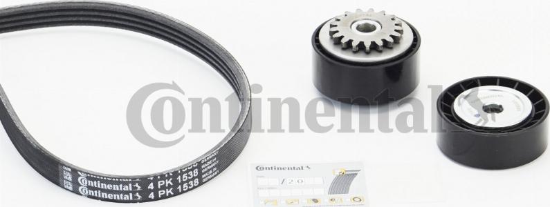 Contitech 4PK1538K1 - V-Ribbed Belt Set www.autospares.lv