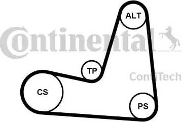 Continental 5PK1135K1 - Ķīļrievu siksnu komplekts www.autospares.lv