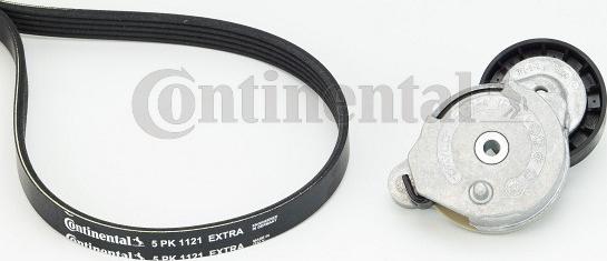 Contitech 5 PK 1121 EXTRA K1 - Ķīļrievu siksnu komplekts www.autospares.lv