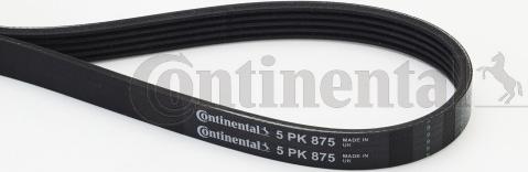 Contitech 5PK875 - V-Ribbed Belt www.autospares.lv