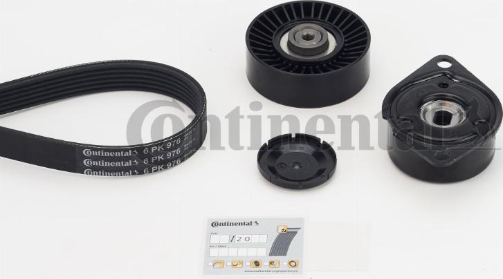 Contitech 6PK976K3 - V-Ribbed Belt Set www.autospares.lv