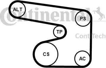 Continental 6PK1900K1 - V-Ribbed Belt Set www.autospares.lv