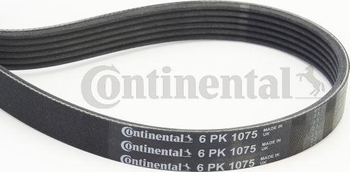 Contitech 6 PK 1075 - V-Ribbed Belt www.autospares.lv