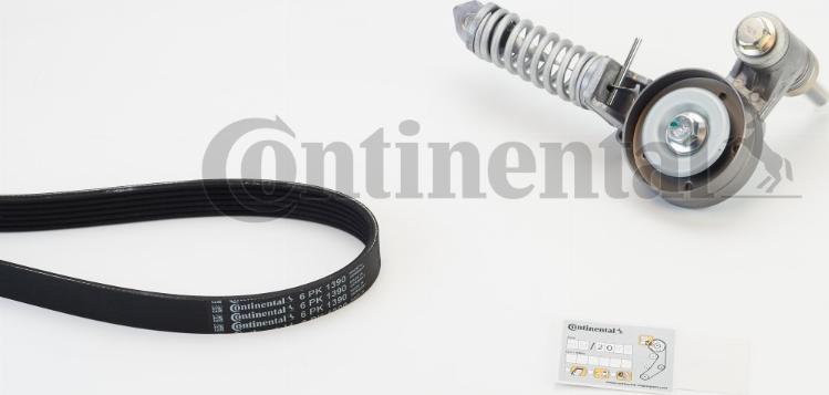 Contitech 6PK1390K2 - V-Ribbed Belt Set www.autospares.lv