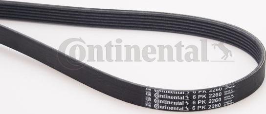 Contitech 6 PK 2260 - Поликлиновой ремень www.autospares.lv