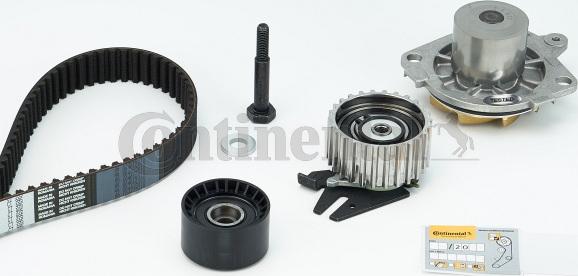 Contitech CT995WP1 - Водяной насос + комплект зубчатого ремня ГРМ www.autospares.lv